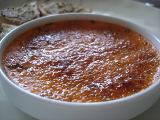 Creme brulee poivron