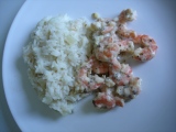 Crevettes riz au lait de coco