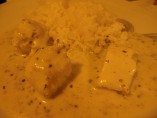 Curry vert de lotte au lait de coco