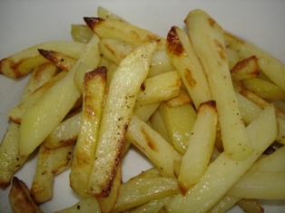 Frites légères au four