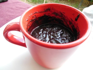 Mug cake chocolat