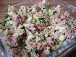 Salade Boulgour courgette thon